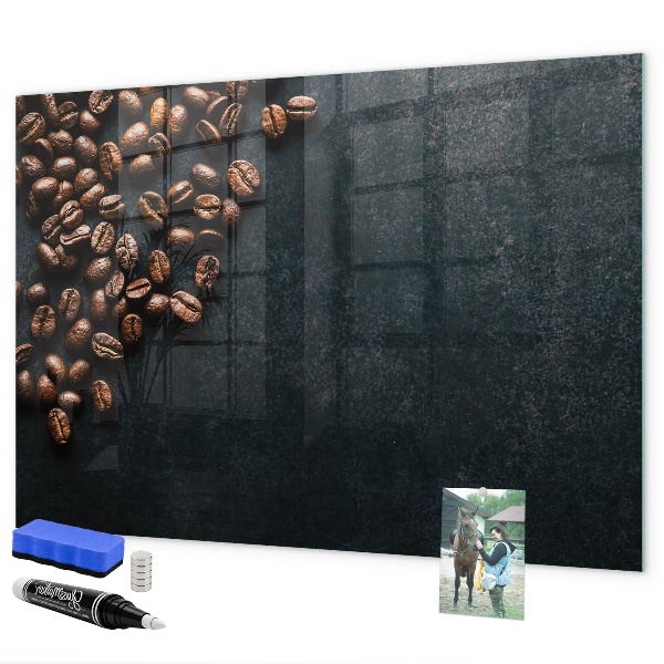 Tableau effaçable magnétique Café et souvenirs en un seul endroit