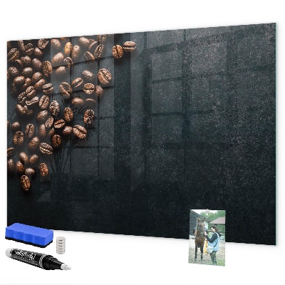 Tableau effaçable magnétique Café et souvenirs en un seul endroit