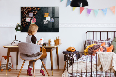 Tableau effaçable magnétique Café et souvenirs en un seul endroit