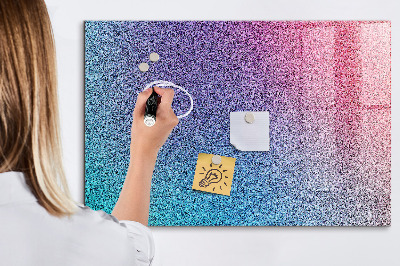 Tableau effaçable magnétique Un tableau coloré pour les notes et les photos