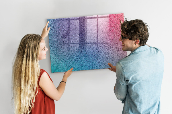Tableau effaçable magnétique Un tableau coloré pour les notes et les photos