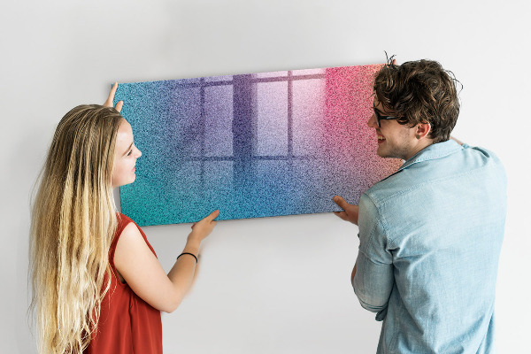 Tableau effaçable magnétique Un tableau coloré pour les notes et les photos