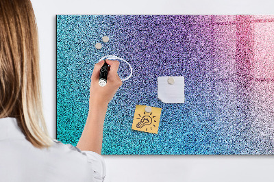 Tableau effaçable magnétique Un tableau coloré pour les notes et les photos