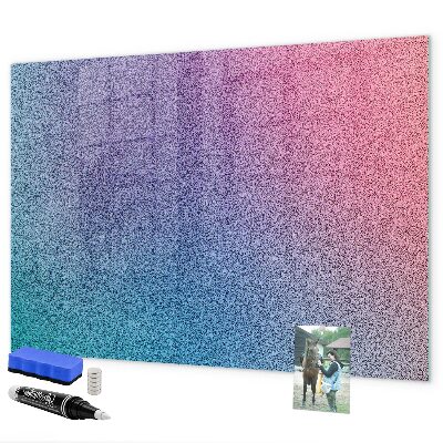Tableau effaçable magnétique Un tableau coloré pour les notes et les photos