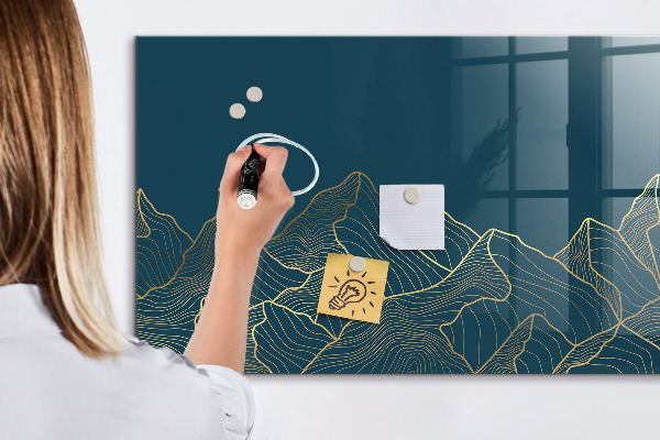 Tableau effaçable magnétique Tableau moderne pour notes et photos