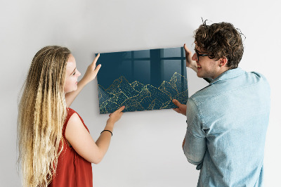 Tableau effaçable magnétique Tableau moderne pour notes et photos