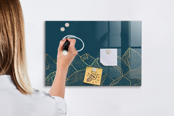 Tableau effaçable magnétique Tableau moderne pour notes et photos