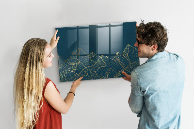 Tableau effaçable magnétique Tableau moderne pour notes et photos