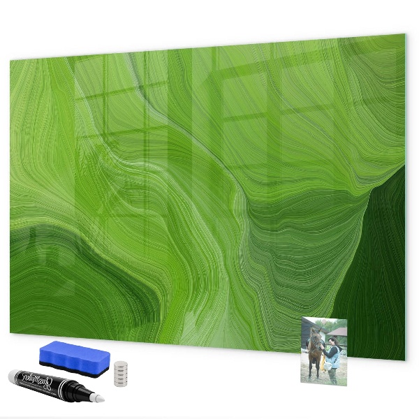 Tableau magnétique effaçable Tableau d'affichage photo vert