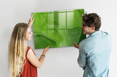 Tableau magnétique effaçable Tableau d'affichage photo vert