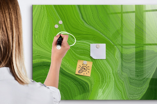 Tableau magnétique effaçable Tableau d'affichage photo vert