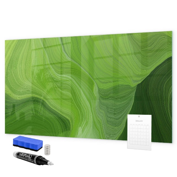 Tableau magnétique effaçable Tableau d'affichage photo vert