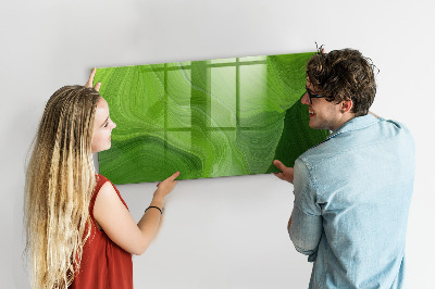 Tableau magnétique effaçable Tableau d'affichage photo vert