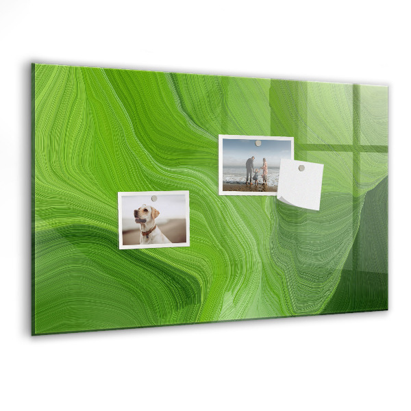 Tableau magnétique effaçable Tableau d'affichage photo vert