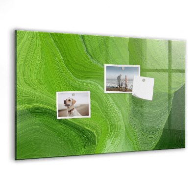 Tableau magnétique effaçable Tableau d'affichage photo vert