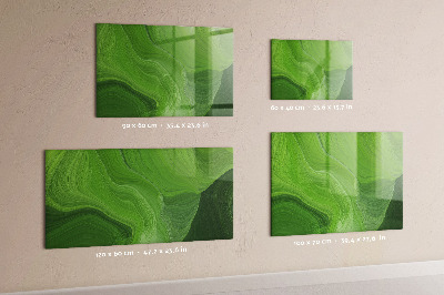 Tableau magnétique effaçable Tableau d'affichage photo vert