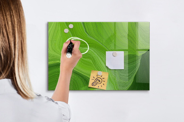 Tableau magnétique effaçable Tableau d'affichage photo vert