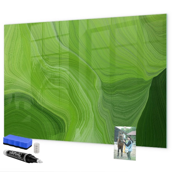 Tableau magnétique effaçable Tableau d'affichage photo vert