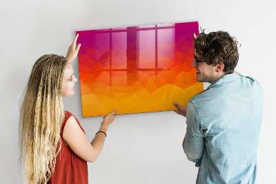 Tableau effaçable magnétique Un tableau coloré pour les notes et les photos