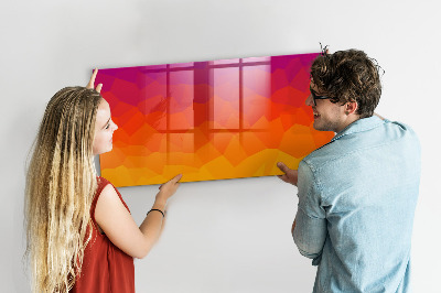 Tableau effaçable magnétique Un tableau coloré pour les notes et les photos