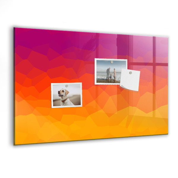 Tableau effaçable magnétique Un tableau coloré pour les notes et les photos