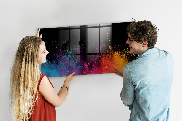 Tableau effaçable magnétique Affiche colorée pour notes et photos