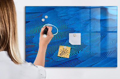 Tableau magnétique effaçable Tableau bleu pour les photos et les notes