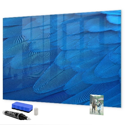 Tableau magnétique effaçable Tableau bleu pour les photos et les notes