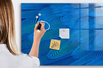 Tableau magnétique effaçable Tableau bleu pour les photos et les notes