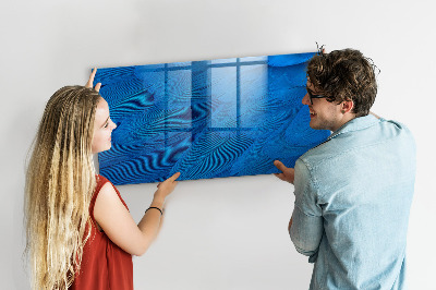 Tableau magnétique effaçable Tableau bleu pour les photos et les notes