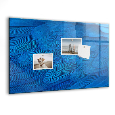 Tableau magnétique effaçable Tableau bleu pour les photos et les notes