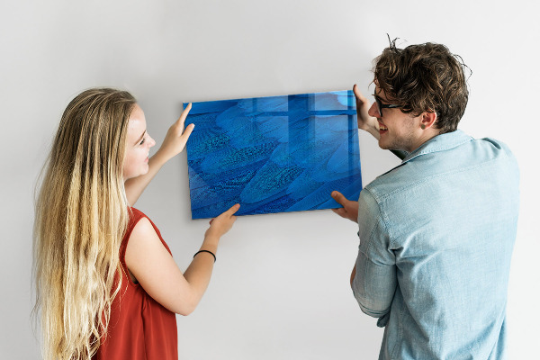 Tableau magnétique effaçable Tableau bleu pour les photos et les notes