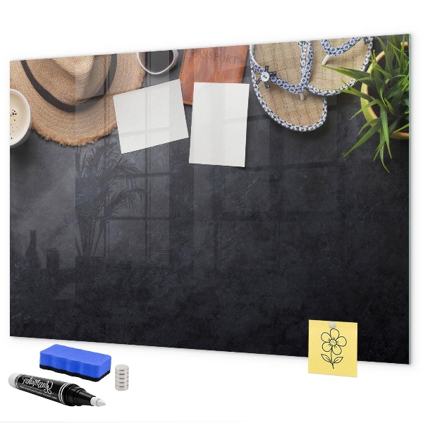 Tableau magnétique effaçable Une boîte pour les souvenirs et les notes