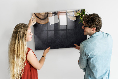 Tableau magnétique effaçable Une boîte pour les souvenirs et les notes