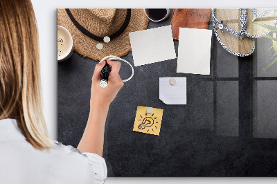 Tableau magnétique effaçable Une boîte pour les souvenirs et les notes