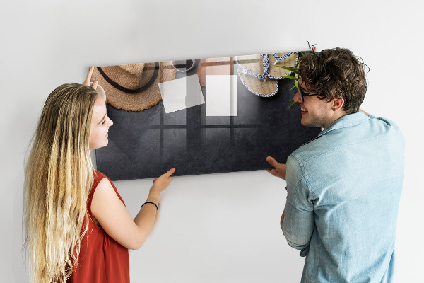Tableau magnétique effaçable Une boîte pour les souvenirs et les notes