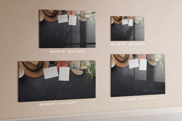 Tableau magnétique effaçable Une boîte pour les souvenirs et les notes