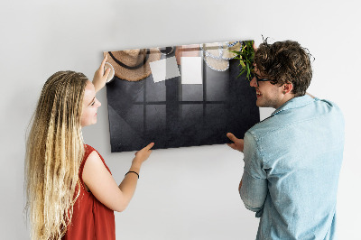 Tableau magnétique effaçable Une boîte pour les souvenirs et les notes