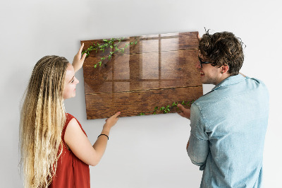 Tableau effaçable magnétique Un tableau élégant pour les notes et les photos