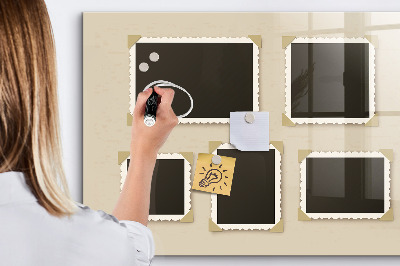 Tableau effaçable magnétique Un espace créatif pour les souvenirs de famille