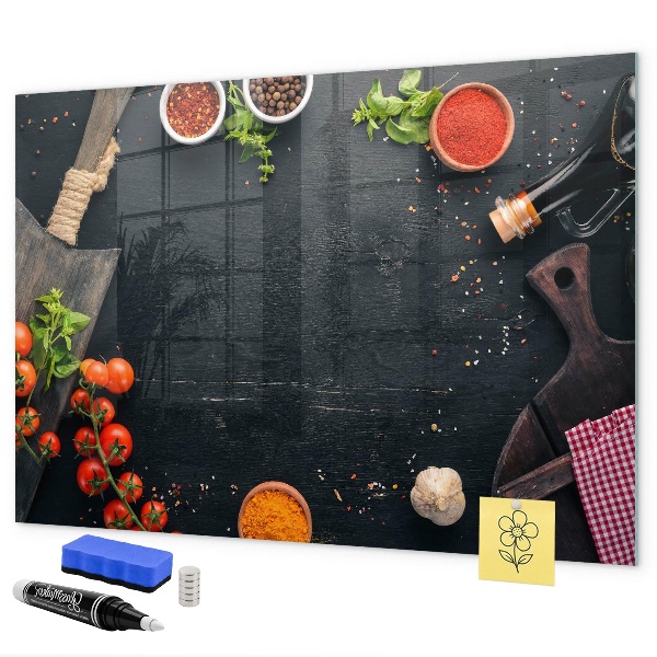 Tableau effaçable magnétique Inspirations culinaires liées à des souvenirs personnels