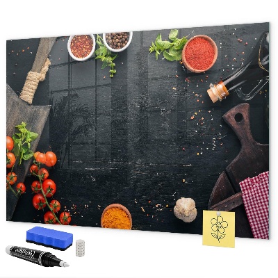 Tableau effaçable magnétique Inspirations culinaires liées à des souvenirs personnels