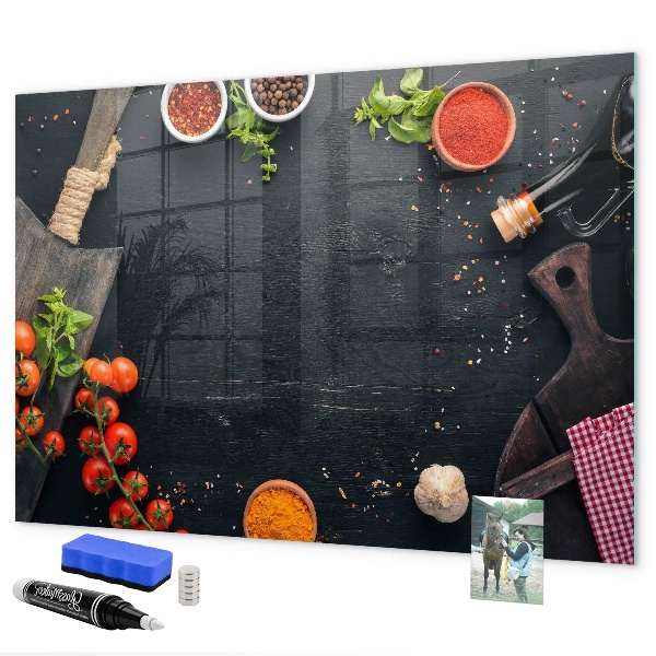 Tableau effaçable magnétique Inspirations culinaires liées à des souvenirs personnels