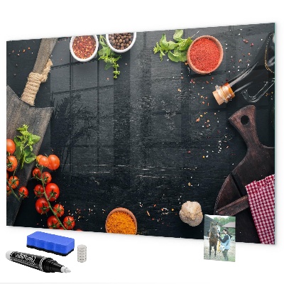 Tableau effaçable magnétique Inspirations culinaires liées à des souvenirs personnels