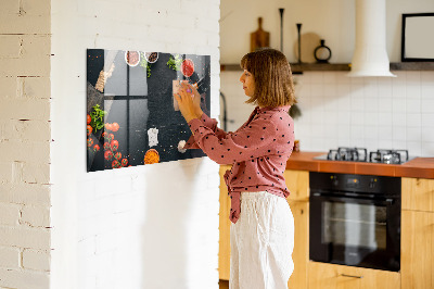 Tableau effaçable magnétique Inspirations culinaires liées à des souvenirs personnels