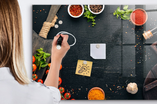 Tableau effaçable magnétique Inspirations culinaires liées à des souvenirs personnels