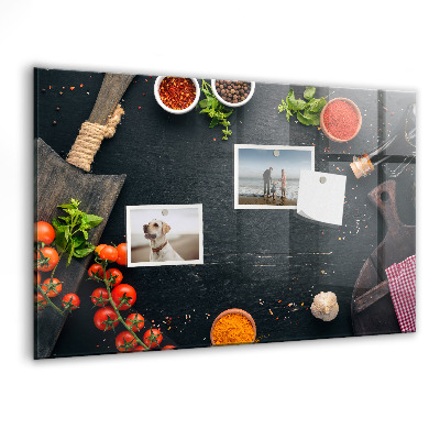 Tableau effaçable magnétique Inspirations culinaires liées à des souvenirs personnels