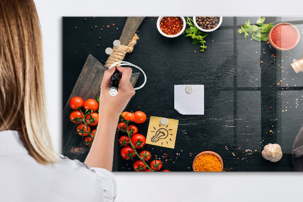 Tableau effaçable magnétique Inspirations culinaires liées à des souvenirs personnels