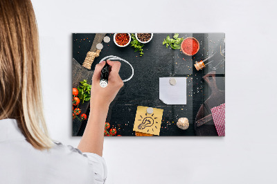 Tableau effaçable magnétique Inspirations culinaires liées à des souvenirs personnels