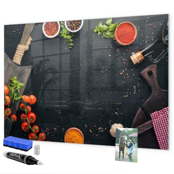 Tableau effaçable magnétique Inspirations culinaires liées à des souvenirs personnels